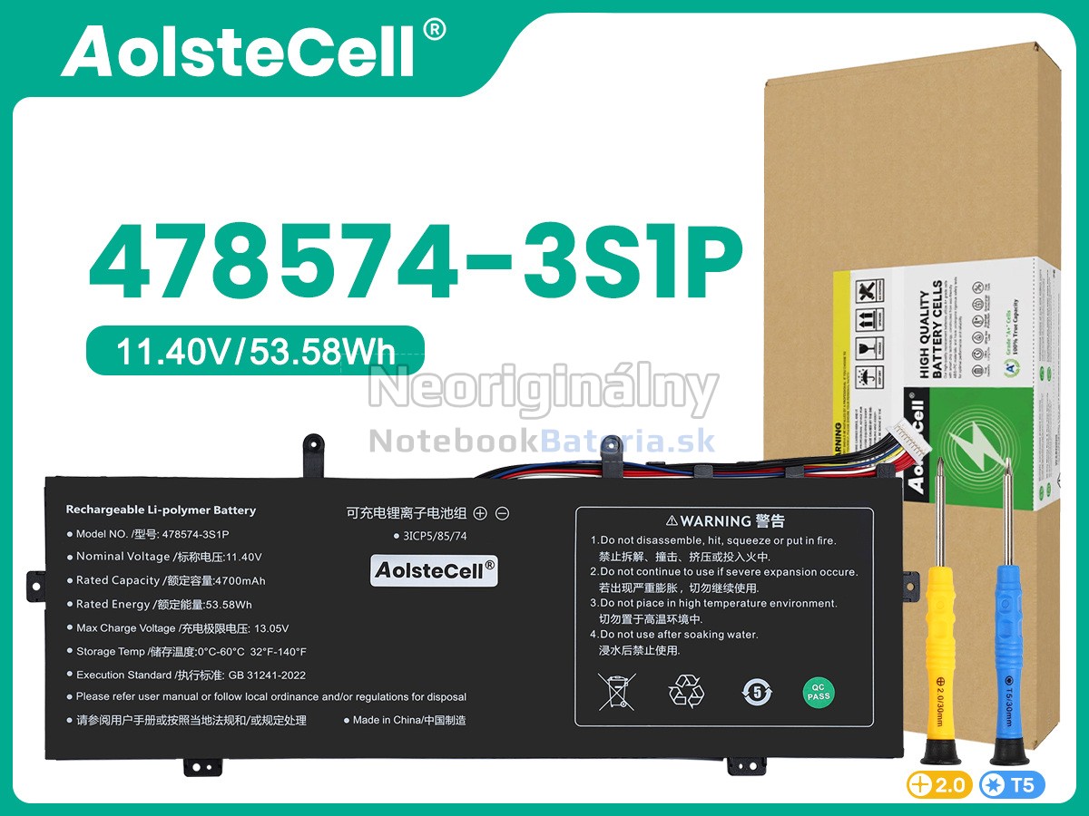 Náhradná batéria pre Gateway 478574-3S1P