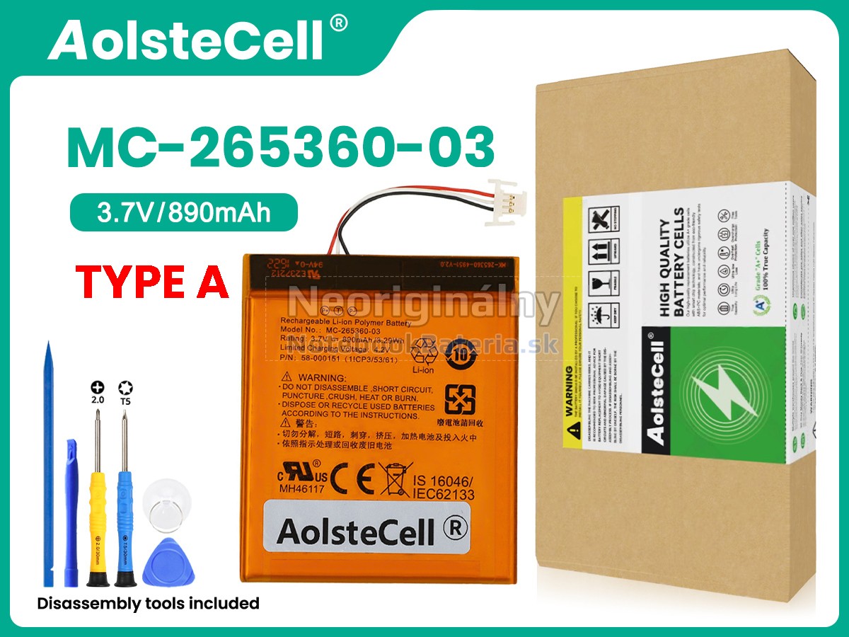 Náhradná batéria pre Amazon KINDLE 7 WP63GW