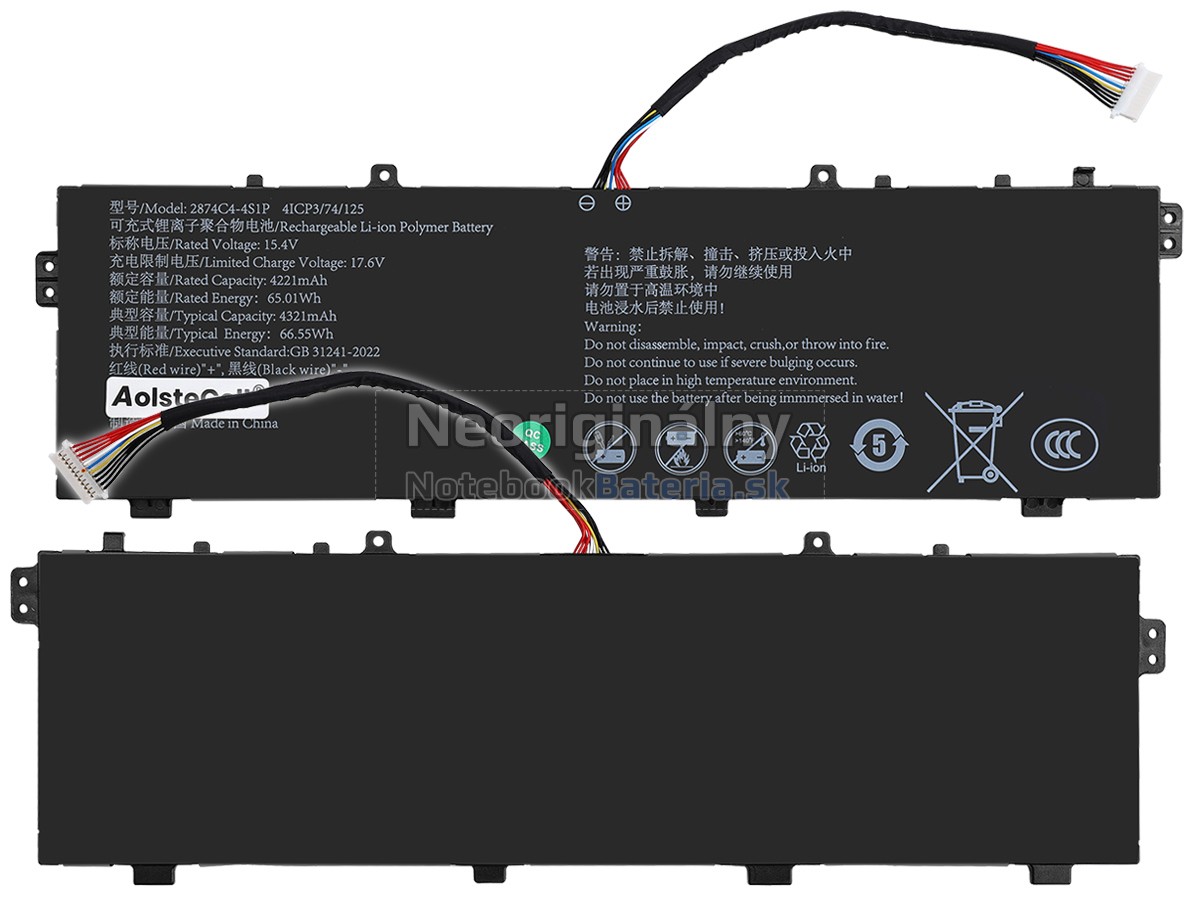 Náhradná batéria pre AolsteCell 2874C4-4S1P