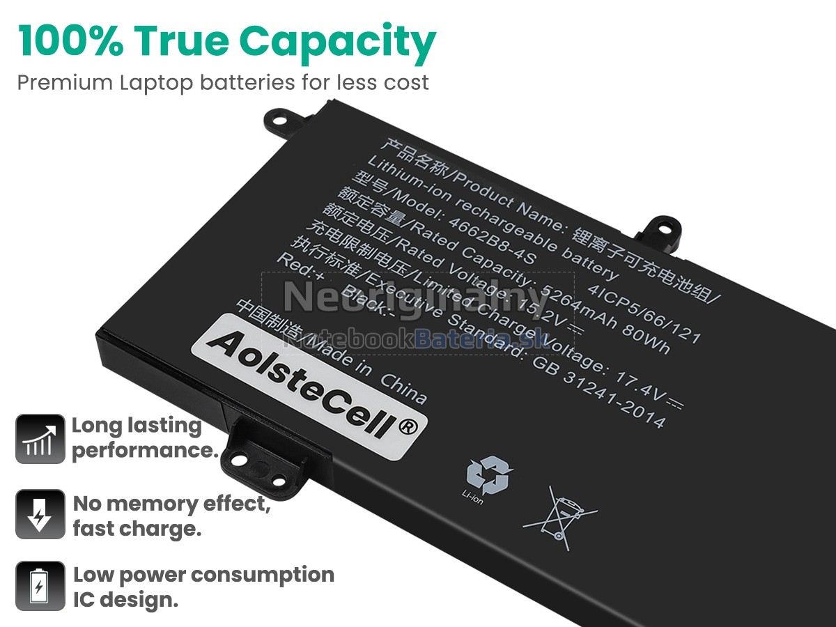 Náhradná batéria pre AolsteCell 4662B8-4S