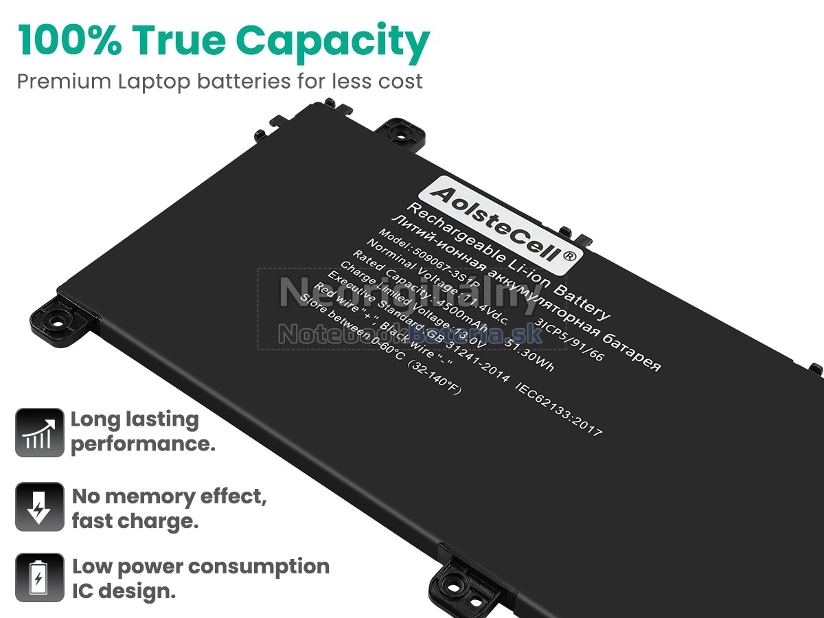 Náhradná batéria pre AolsteCell 509067-3S1P