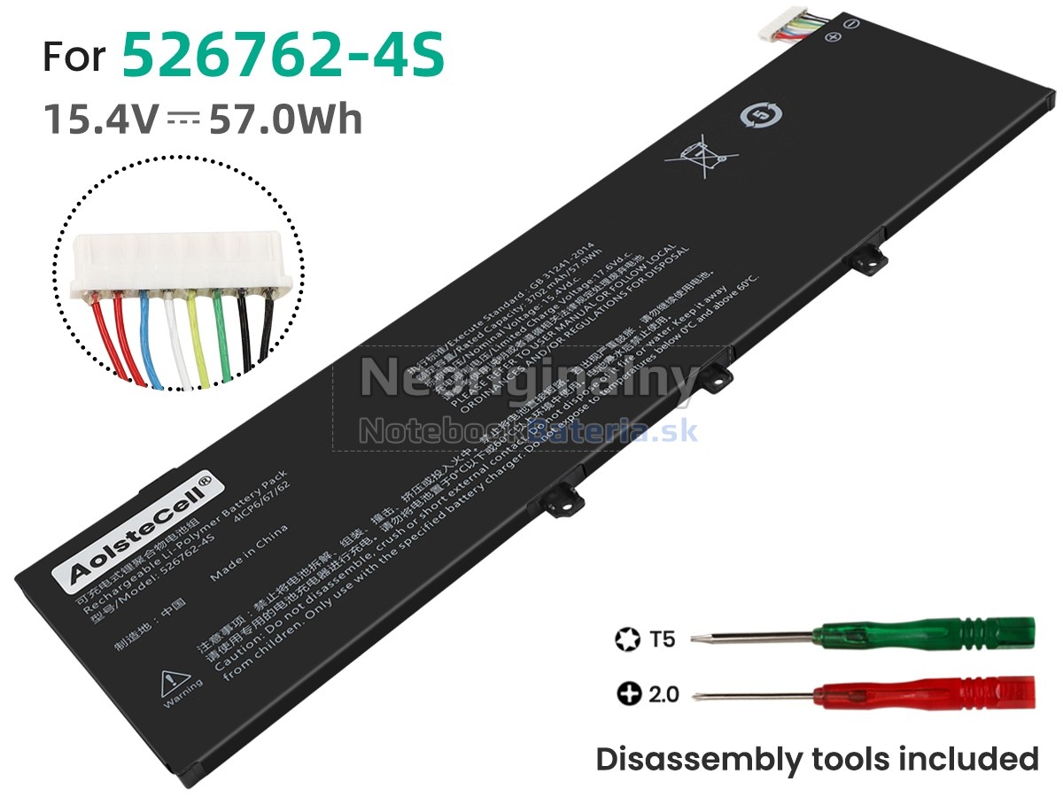 Náhradná batéria pre AolsteCell 526762-4S