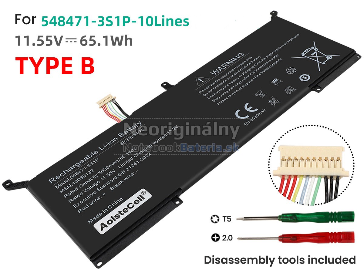 Náhradná batéria pre AolsteCell 548471-3S1P