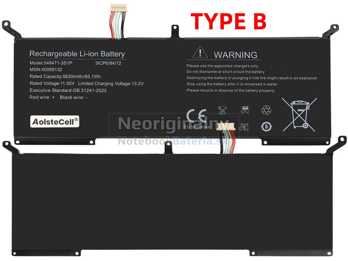 Náhradná batéria pre AolsteCell 548471-3S1P