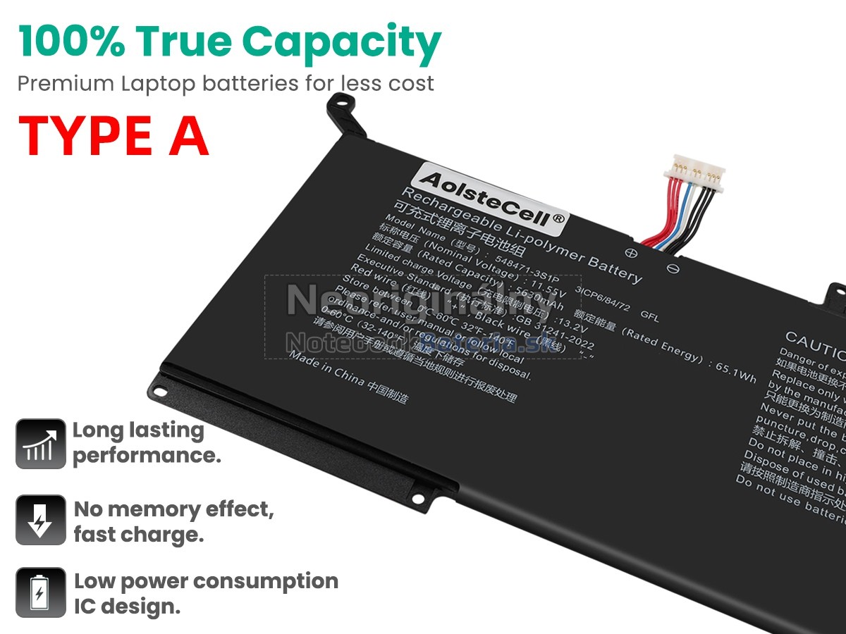 Náhradná batéria pre AolsteCell 548471-3S1P