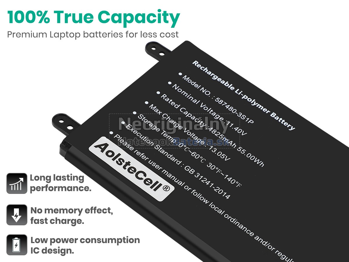 Náhradná batéria pre AolsteCell 587480-3S1P