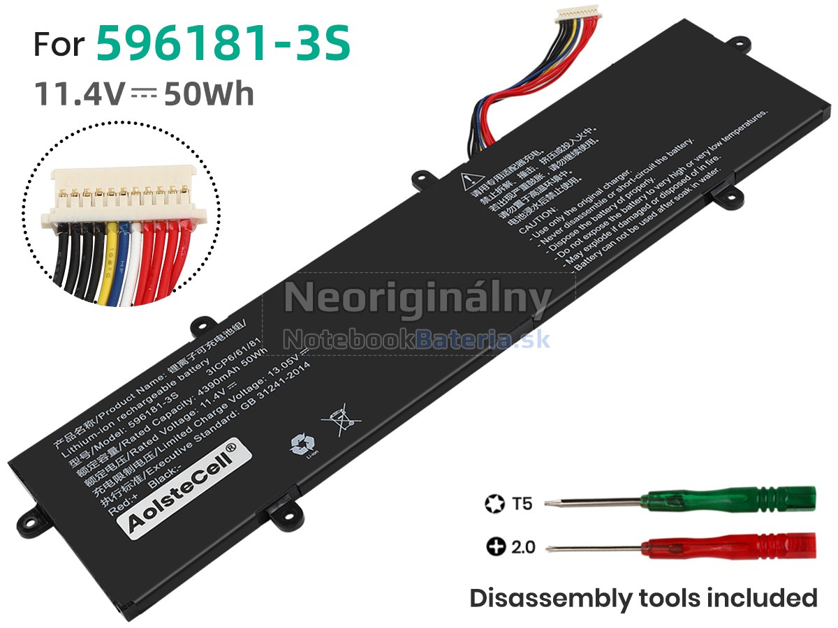 Náhradná batéria pre AolsteCell 596181-3S
