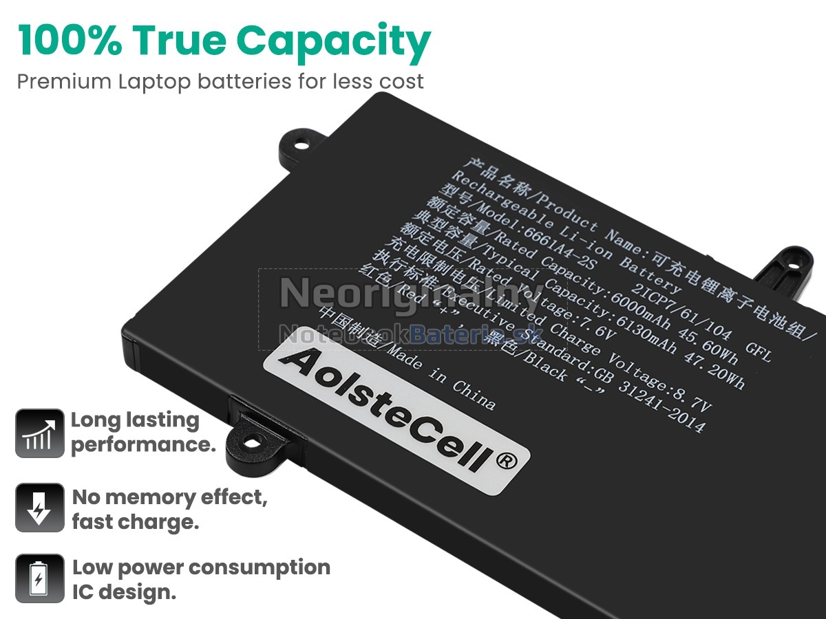 Náhradná batéria pre AolsteCell 6661A4-2S