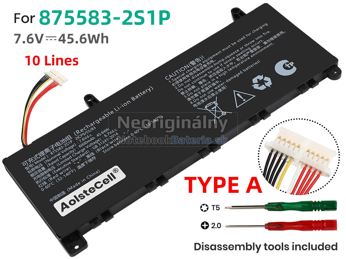 Náhradná batéria pre AolsteCell 875583-2S