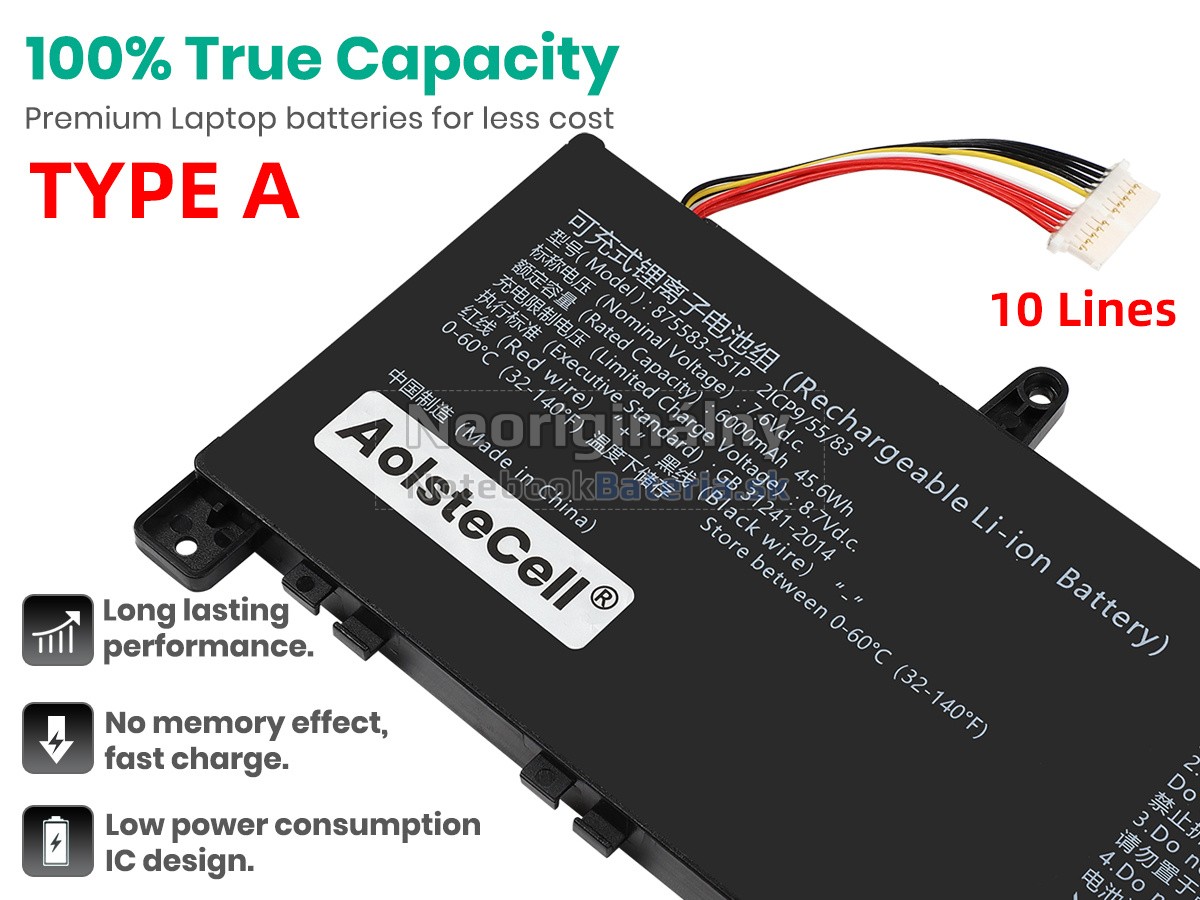 Náhradná batéria pre AolsteCell 875583-2S