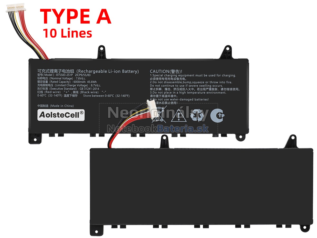 Náhradná batéria pre AolsteCell 875583-2S