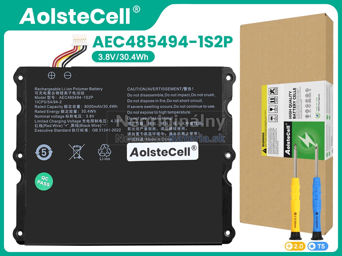 Náhradná batéria pre AolsteCell AEC485494-1S2P