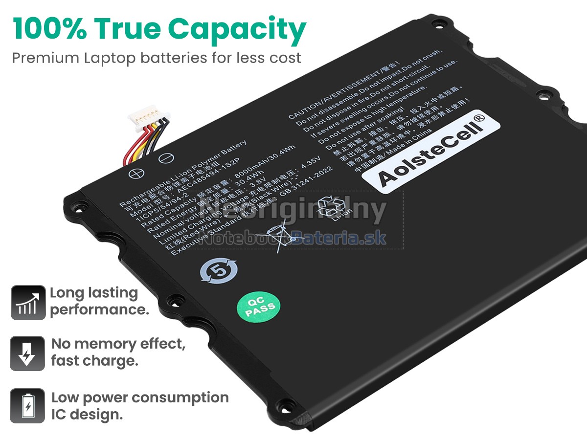 Náhradná batéria pre AolsteCell AEC485494-1S2P