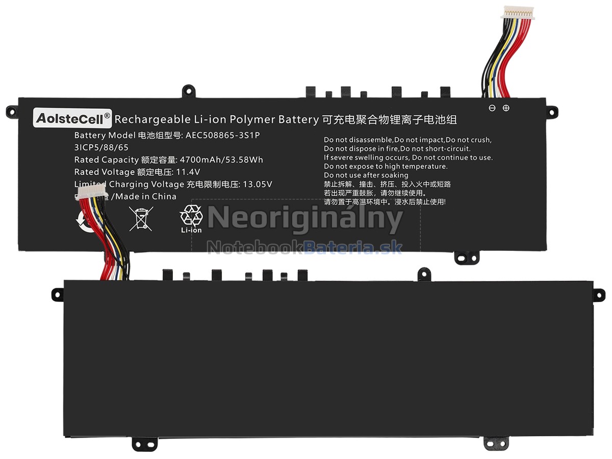 Náhradná batéria pre AolsteCell AEC58865-3S1P