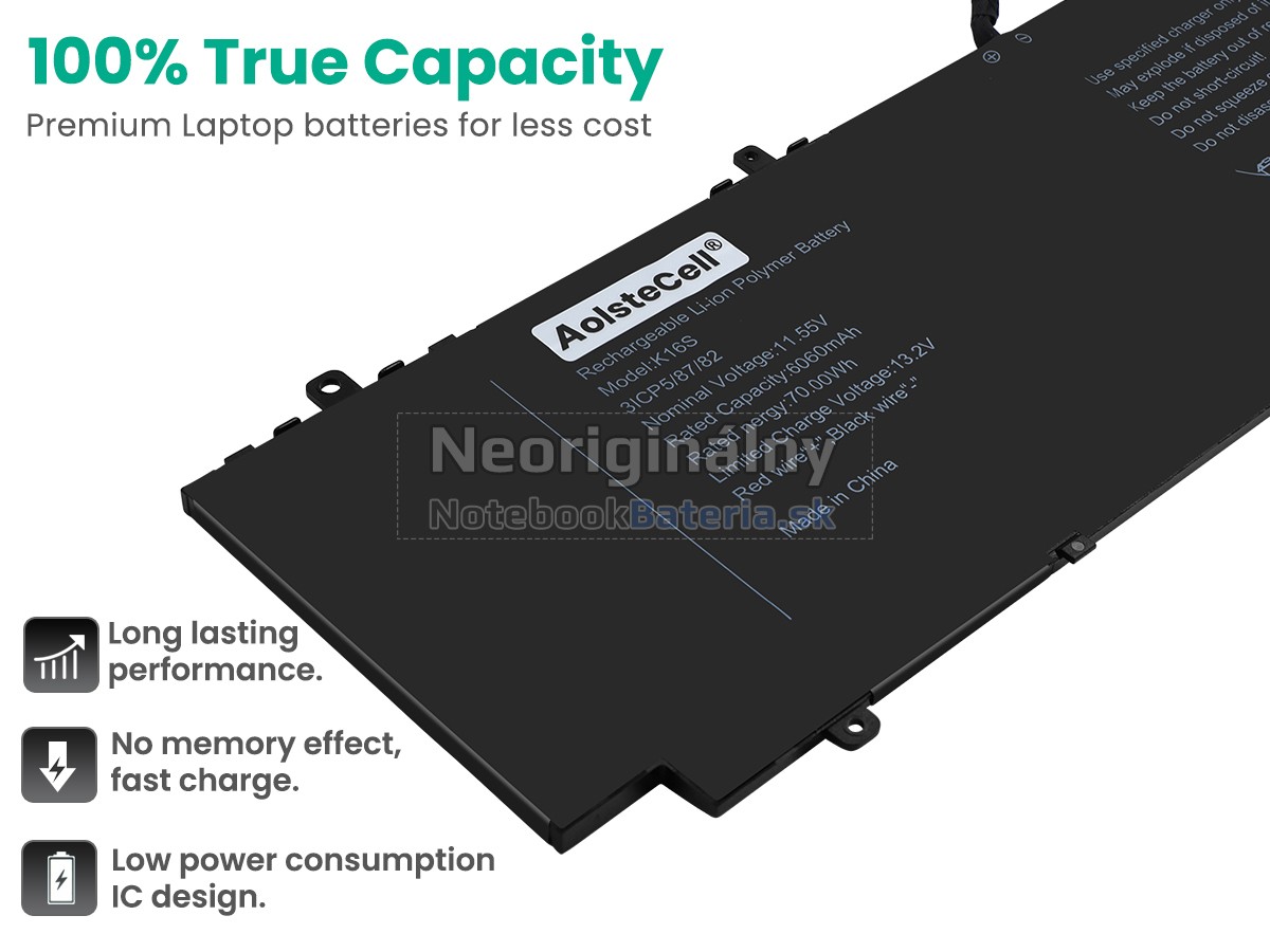 Náhradná batéria pre AolsteCell K16S