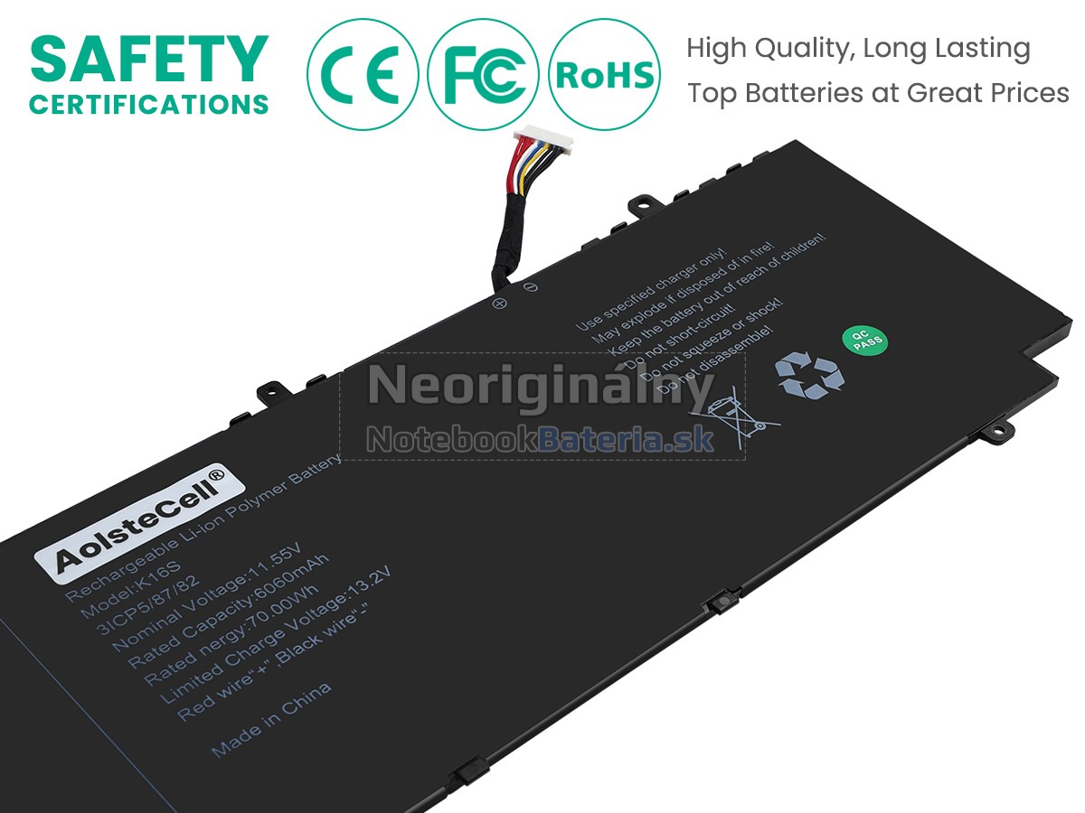 Náhradná batéria pre AolsteCell K16S