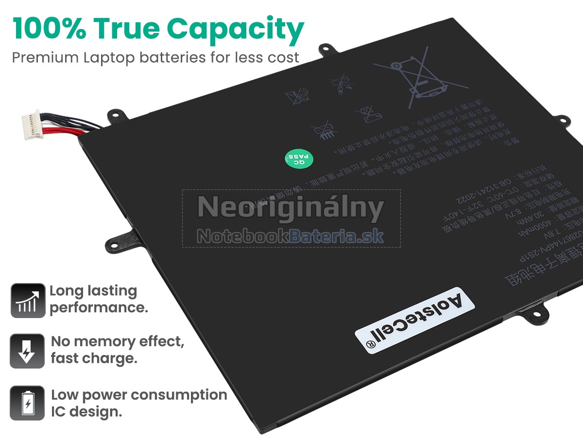 Náhradná batéria pre AolsteCell U2867144PV-2S1P