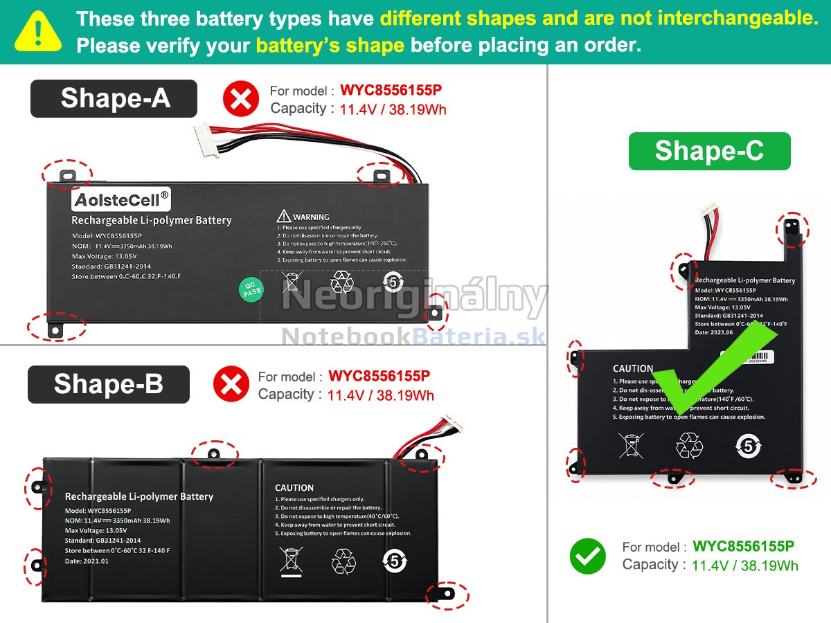 Náhradná batéria pre AolsteCell SMARTBOOK PRO M-SBP14I5