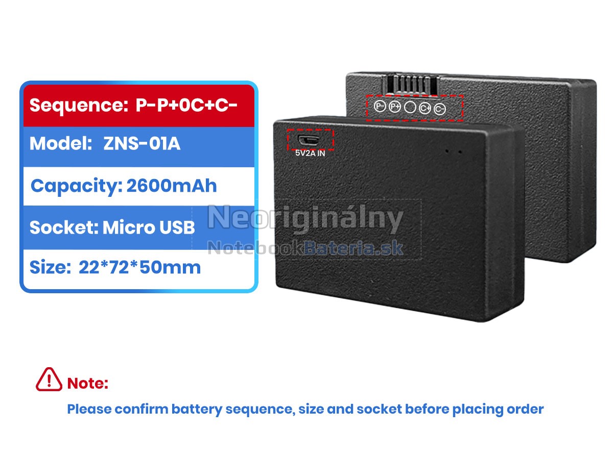 Náhradná batéria pre AolsteCell ZNS-01A