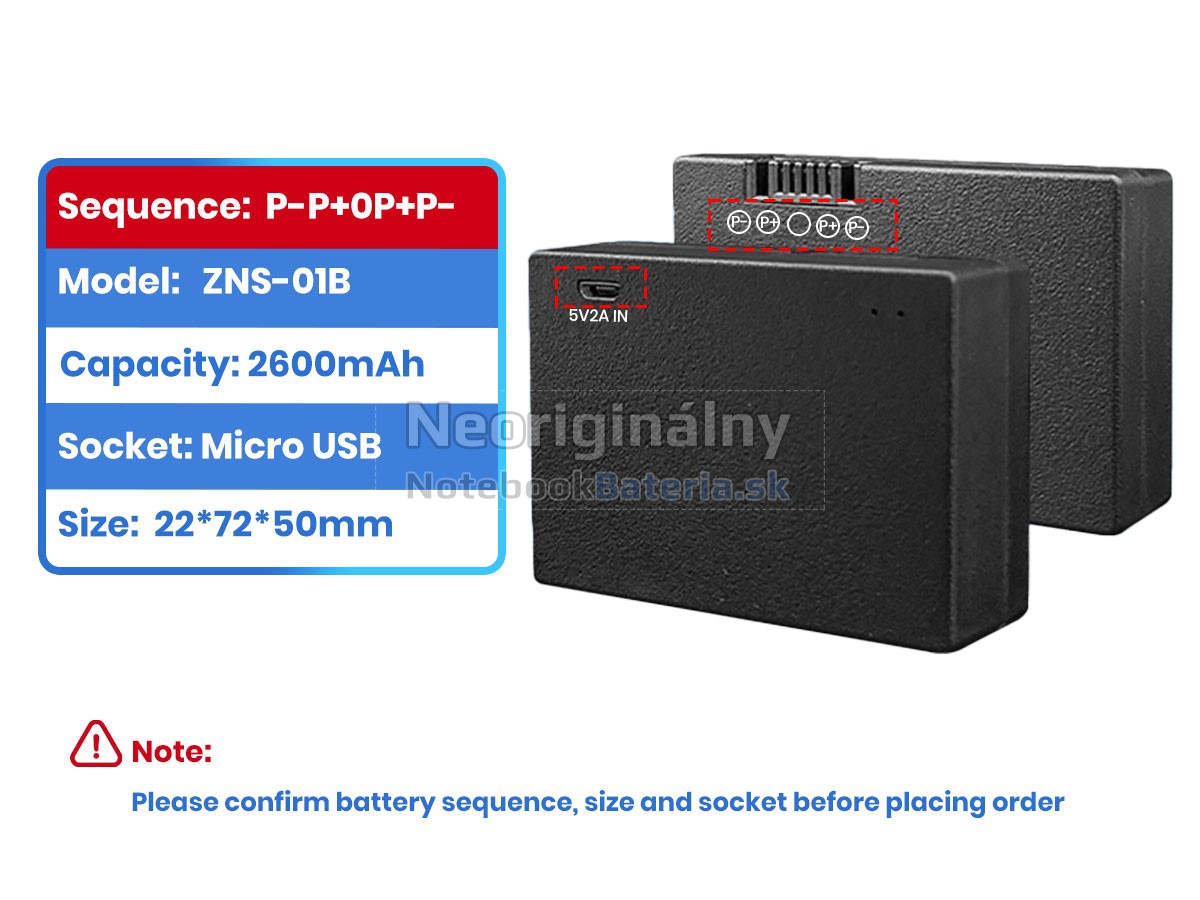 Náhradná batéria pre AolsteCell ZNS-01B