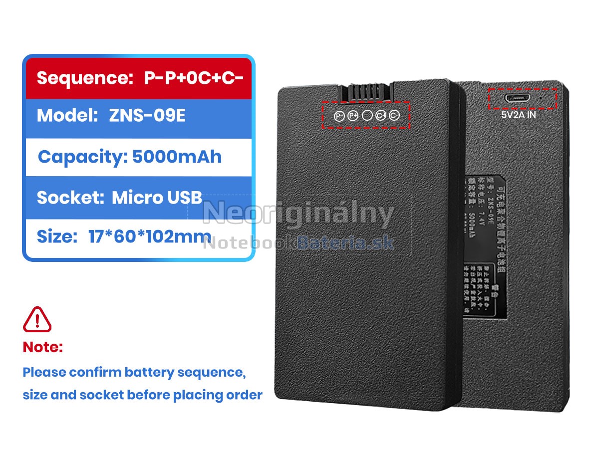 Náhradná batéria pre AolsteCell ZNS-09E