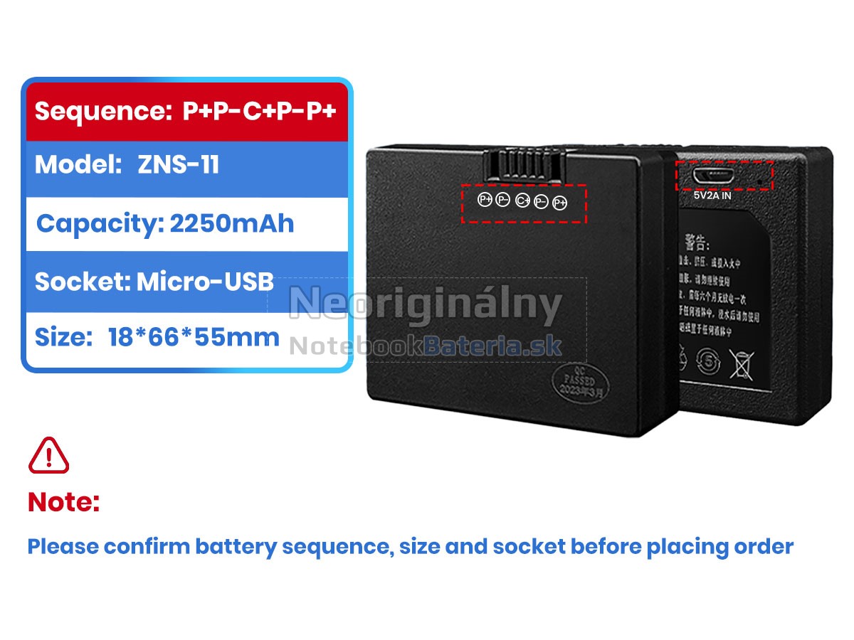 Náhradná batéria pre AolsteCell ZNS-11