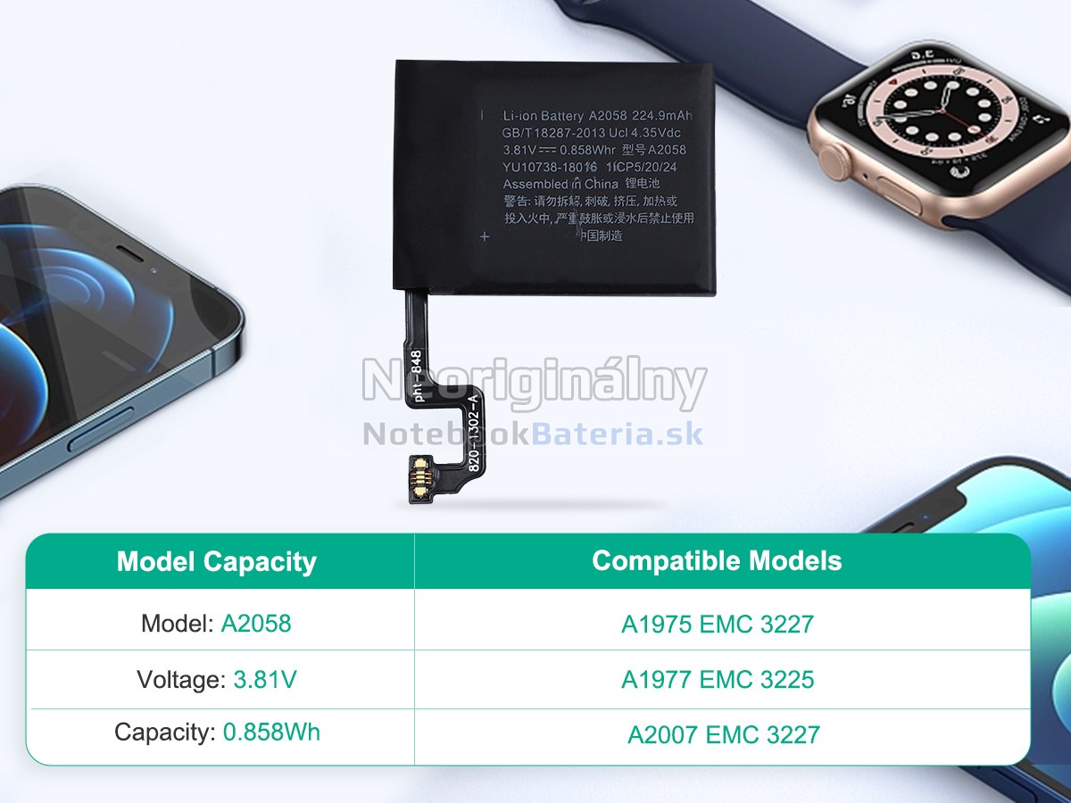 Náhradná batéria pre Apple WATCH Series 4 (GPS+CELLULAR)40MM