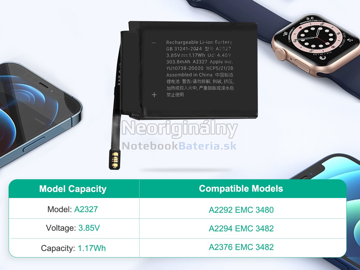 Náhradná batéria pre Apple A2292 EMC 3480