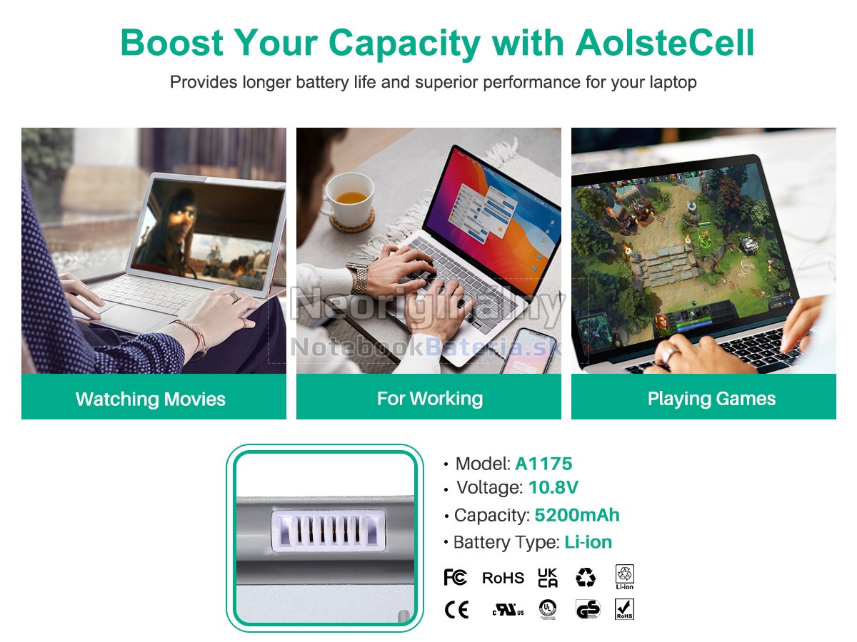 Náhradná batéria pre Apple MacBook Pro 15 inch A1150(Early 2006)