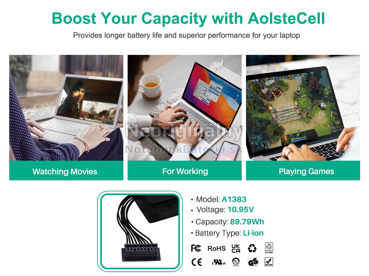 Náhradná batéria pre Apple MD311LL/A