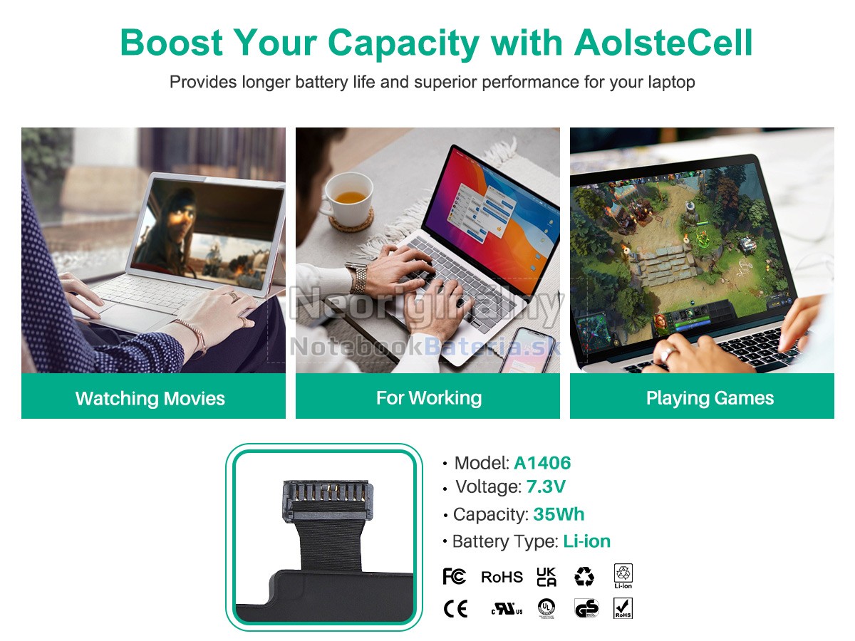 Náhradná batéria pre Apple MacBook Air 11.6 inch MD223D/A