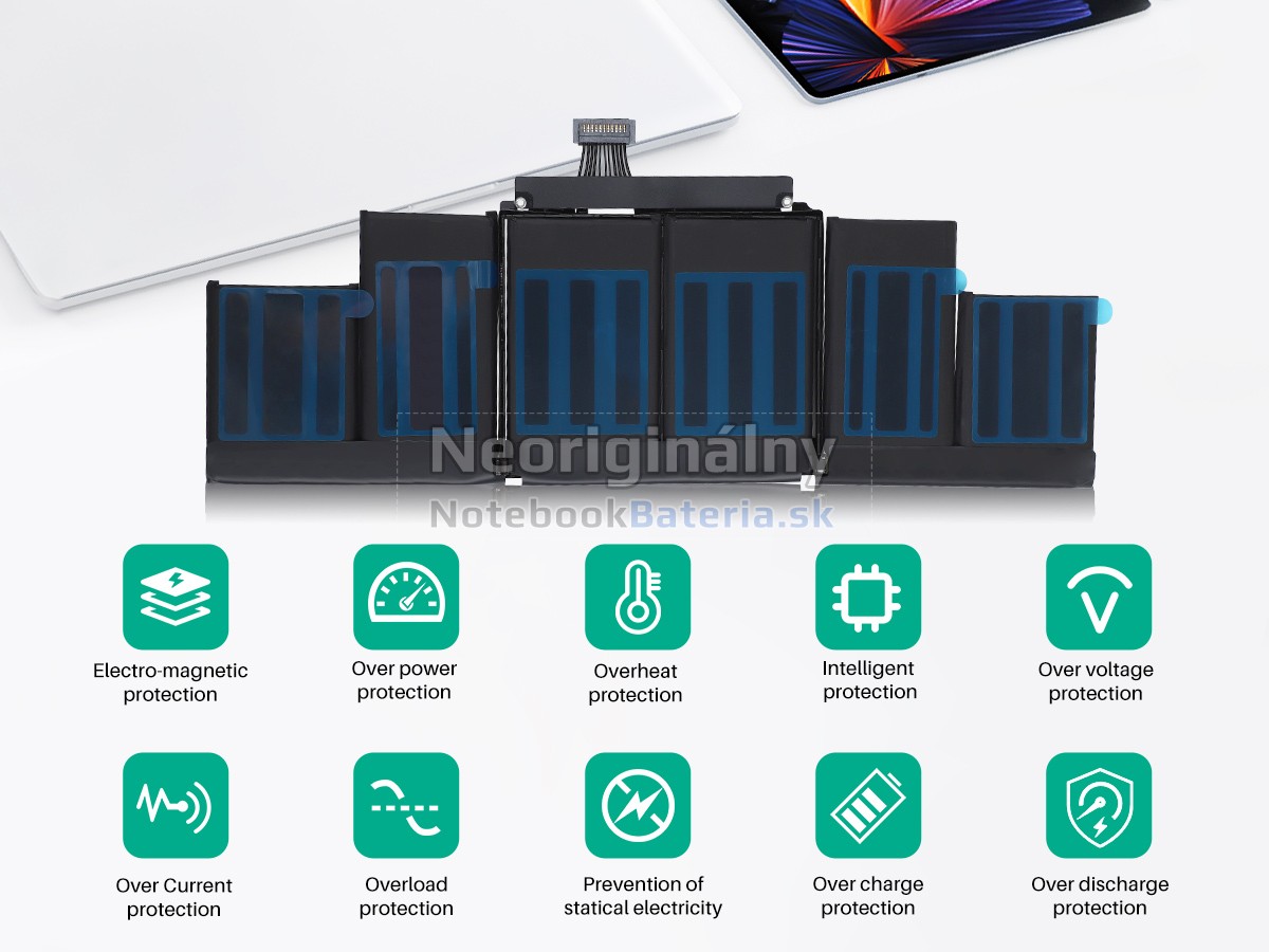 Náhradná batéria pre Apple MacBook Pro Core I7 2.4GHZ 15.5 inch Retina A1398(EMC 2673)