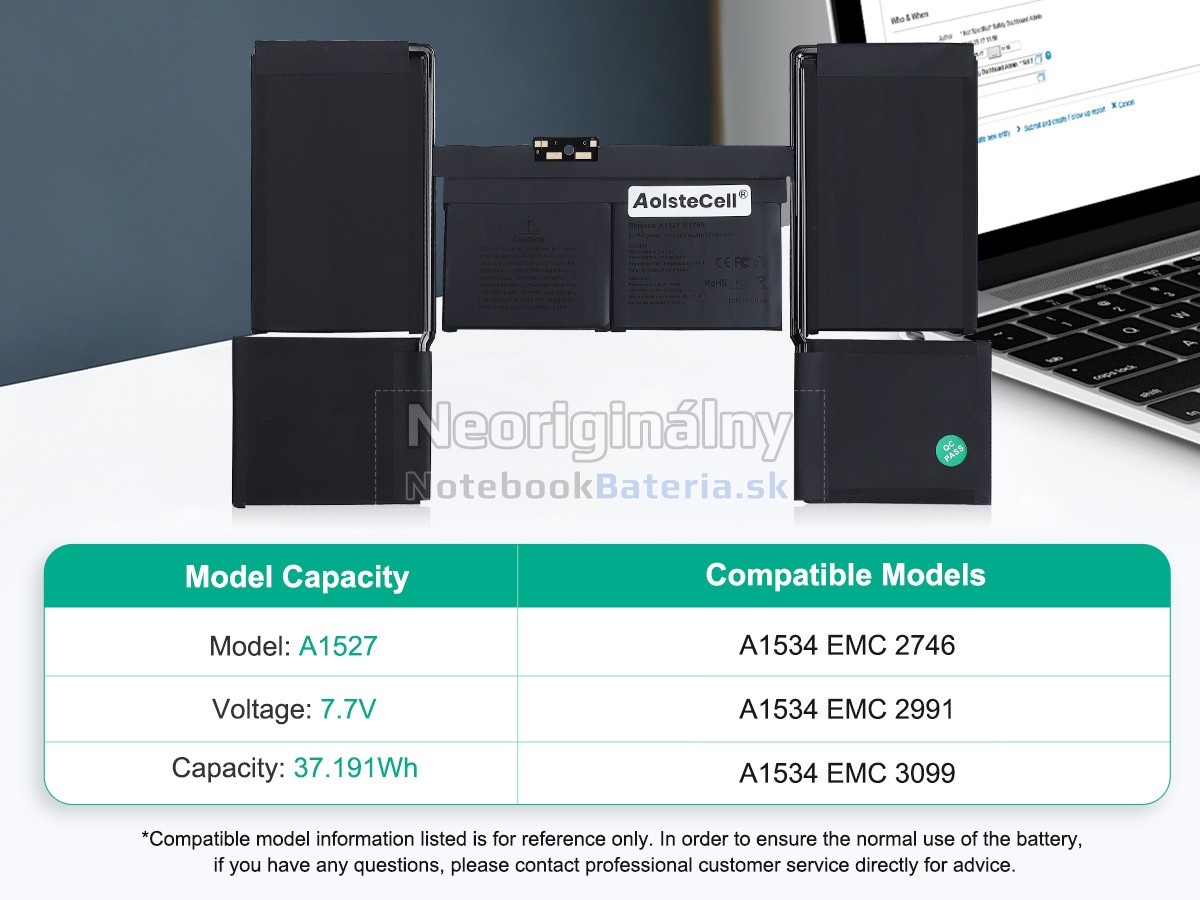 Náhradná batéria pre Apple MJY32LL/A