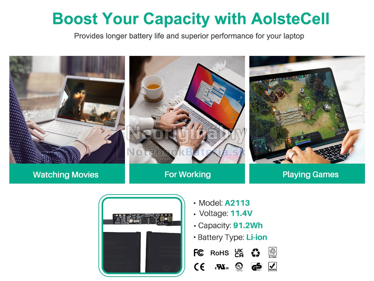 Náhradná batéria pre Apple MacBook Pro 16-inch Core I9 2.4GHZ 2019 5600M