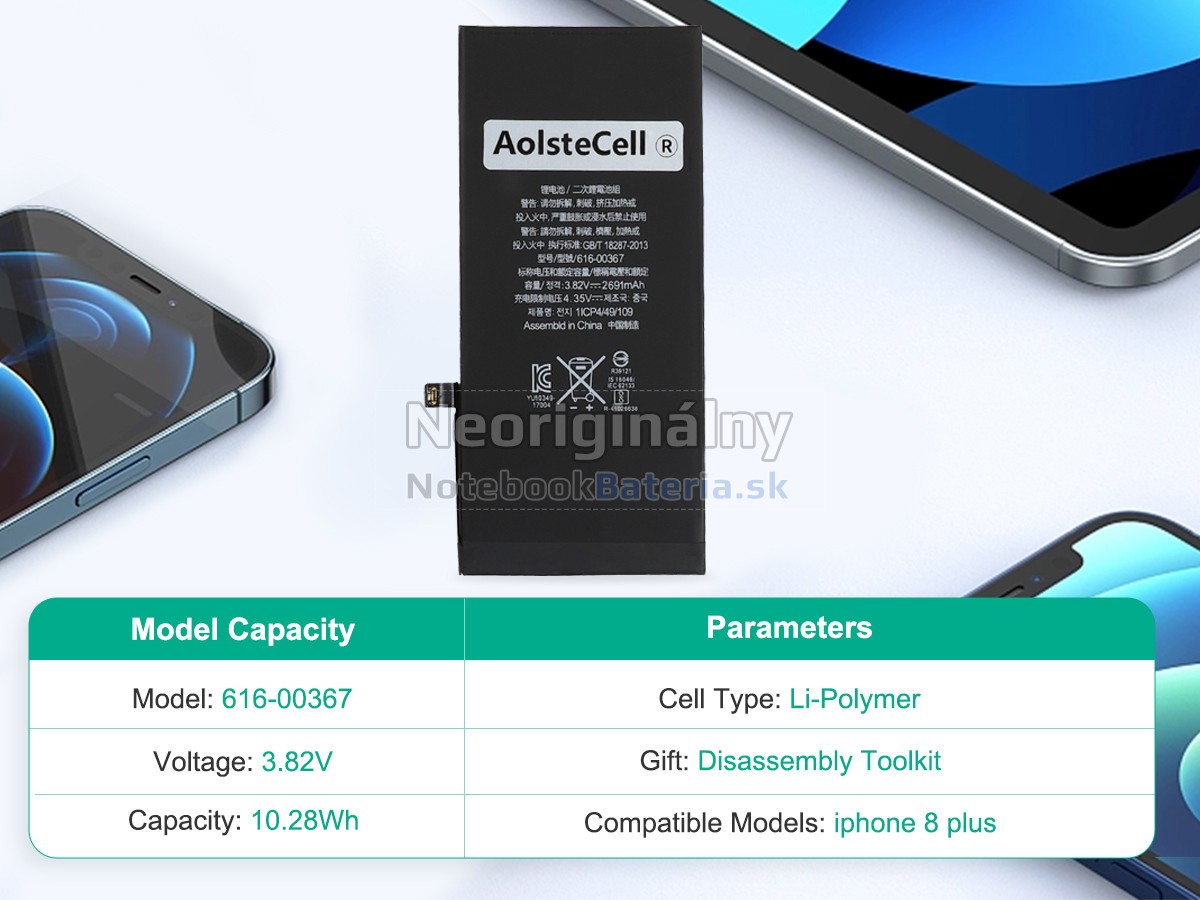 Náhradná batéria pre Apple A1898 EMC 3173