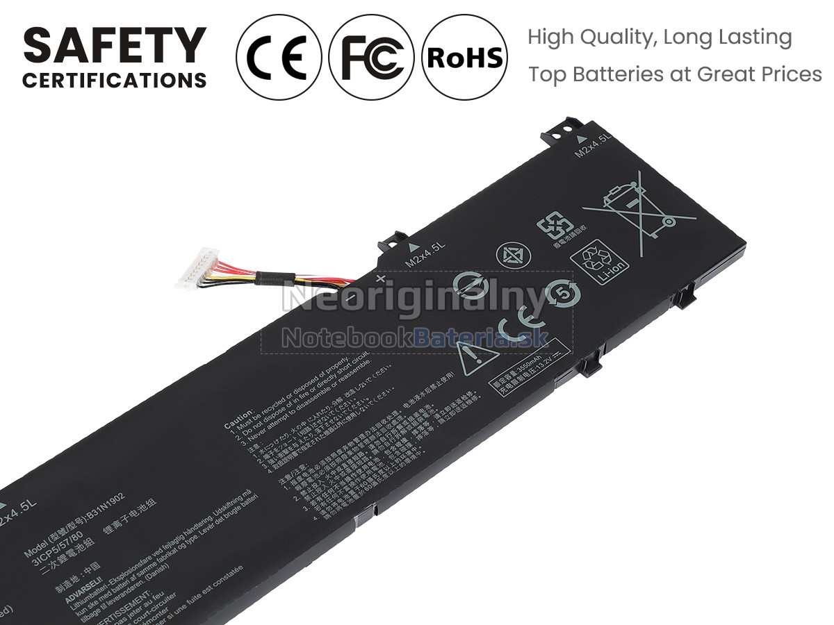 Náhradná batéria pre Asus B31N1902(3ICP5/57/80)