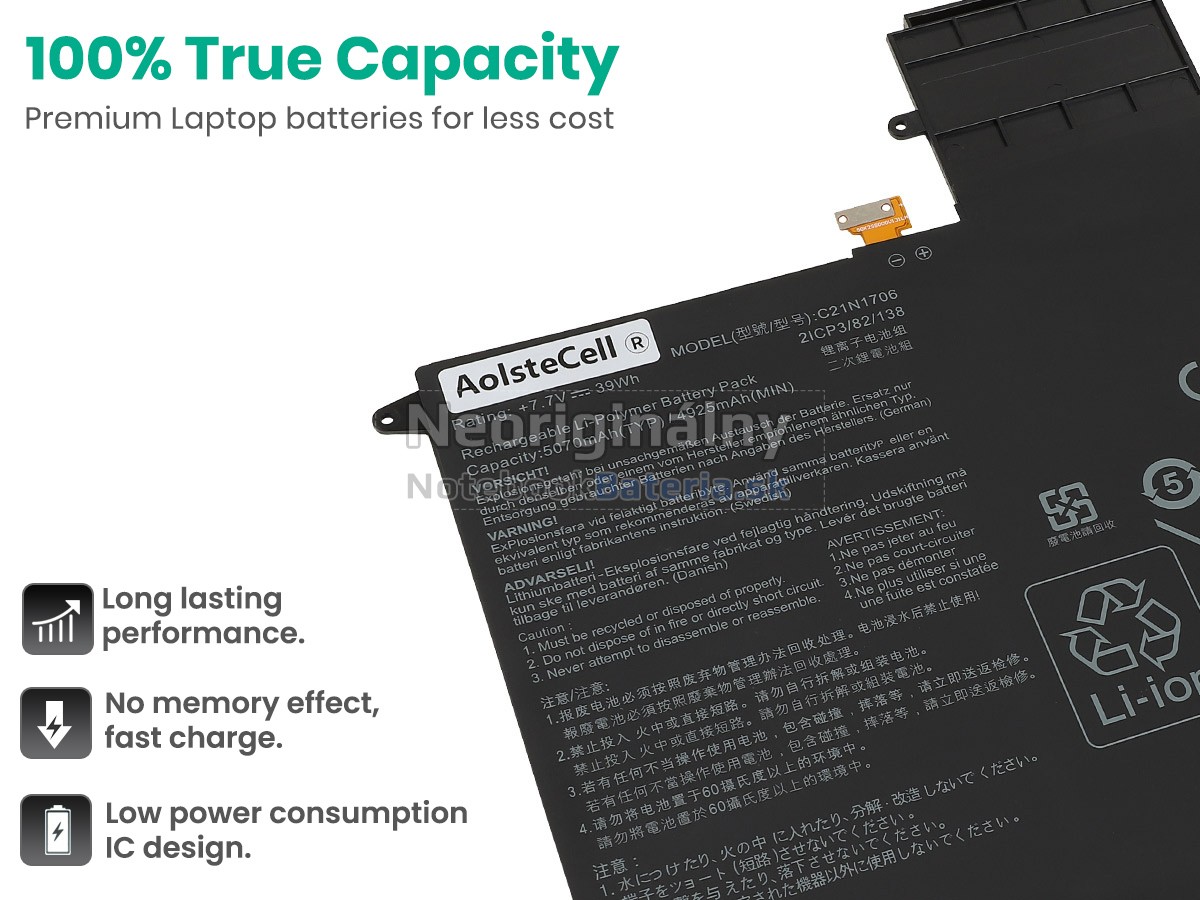 Náhradná batéria pre Asus C21N1706