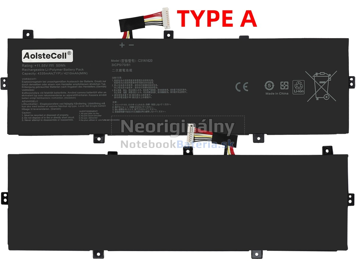 Náhradná batéria pre Asus C31N1620