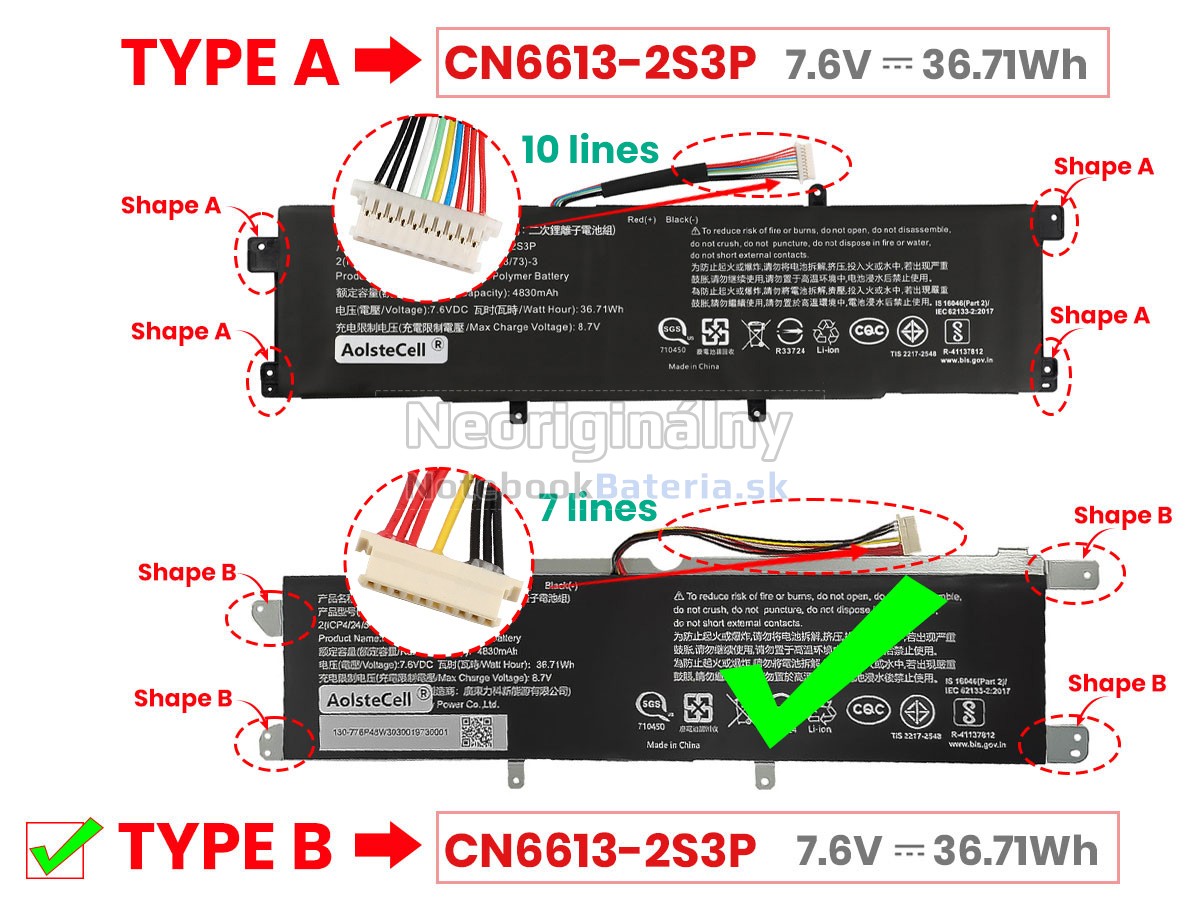 Náhradná batéria pre Avita NS13A2