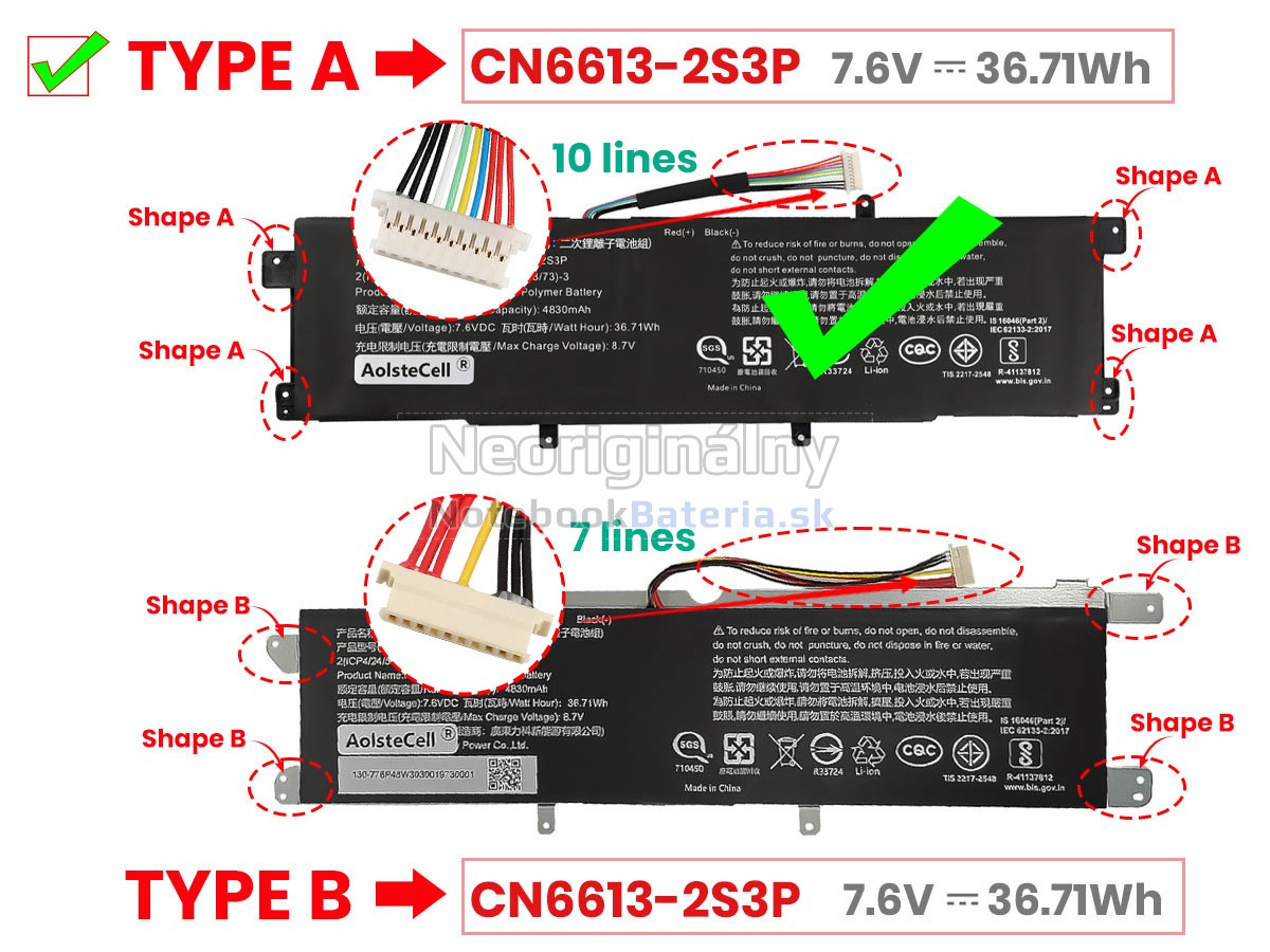 Náhradná batéria pre Avita NS13A2