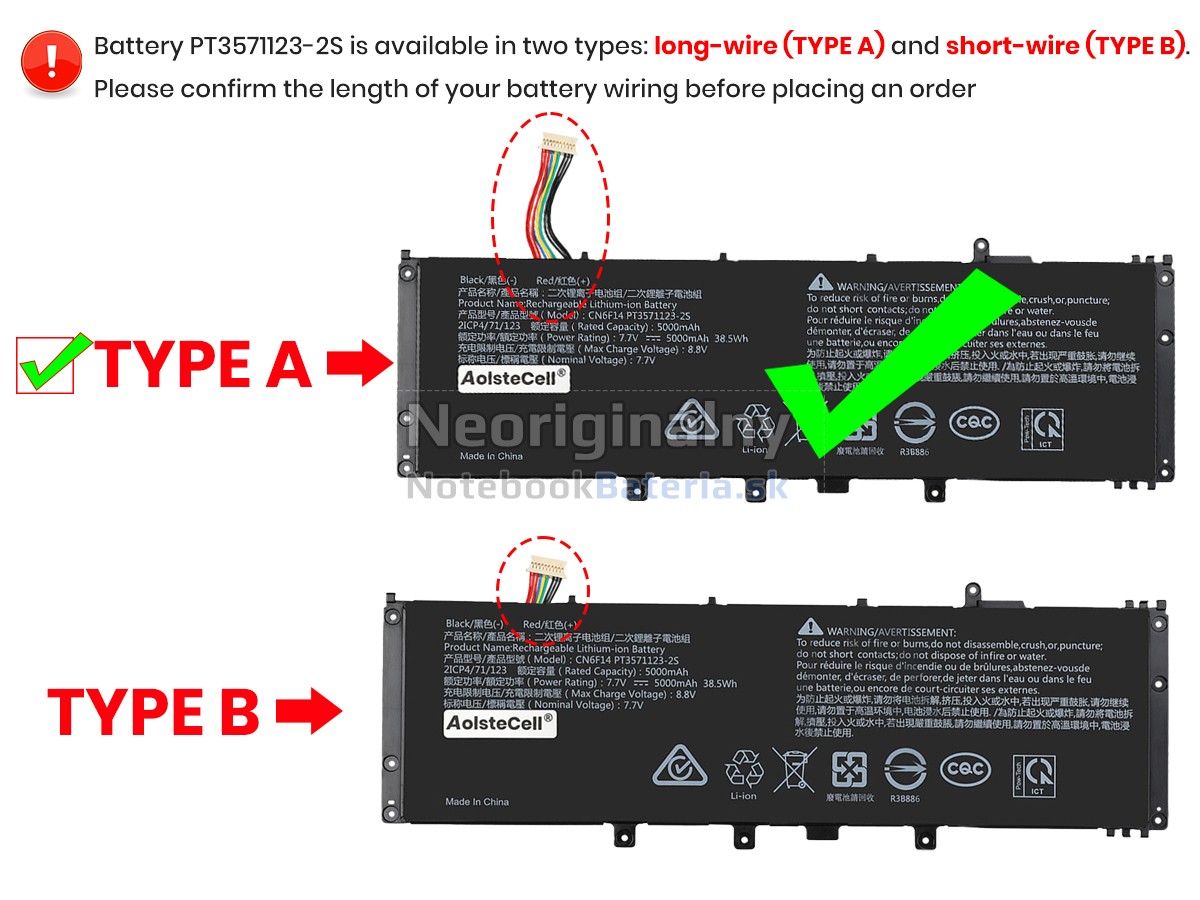 Náhradná batéria pre Avita PT3571123-2S