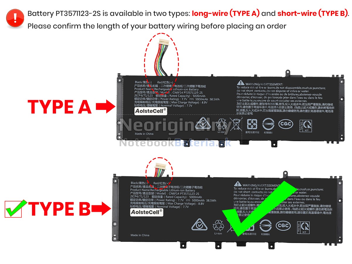 Náhradná batéria pre Avita PT3571123-2S