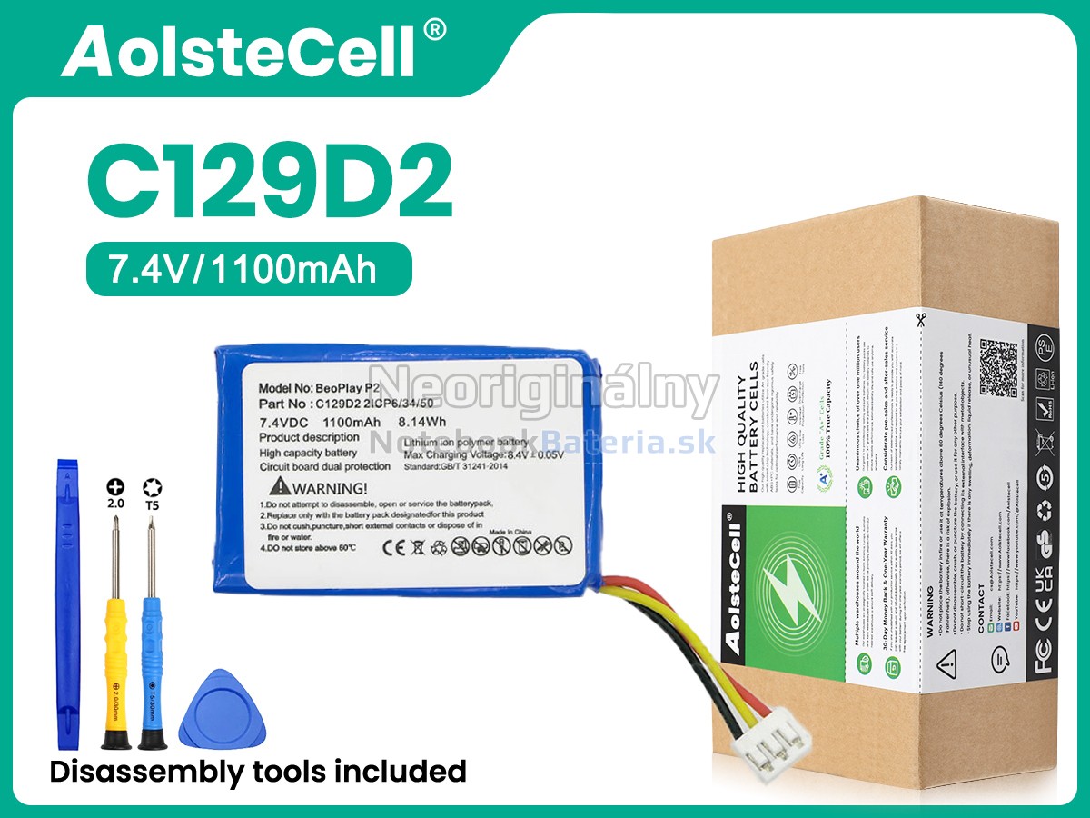 Náhradná batéria pre Bang Olufsen BEOPLAY P2