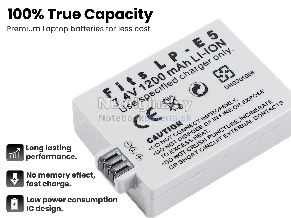 Náhradná batéria pre Canon EOS 500D