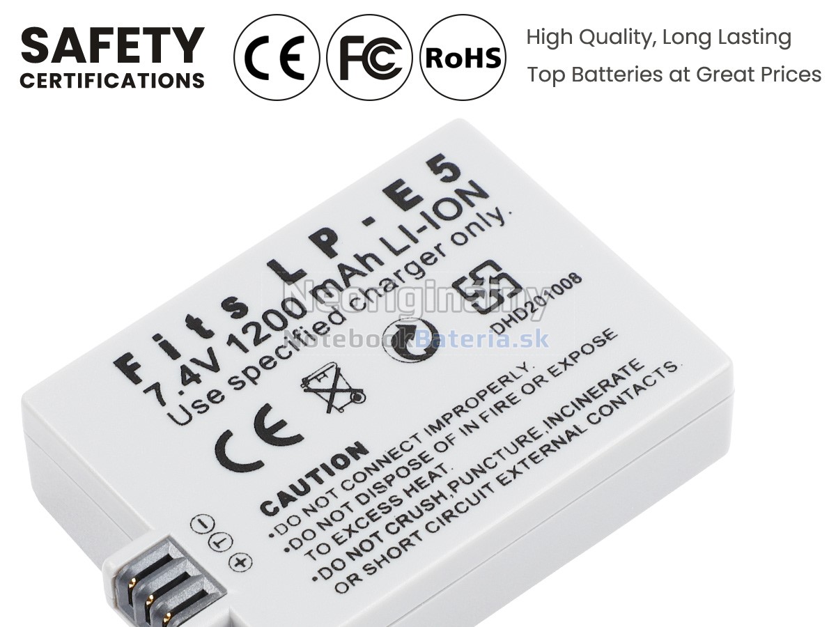 Náhradná batéria pre Canon EOS 500D