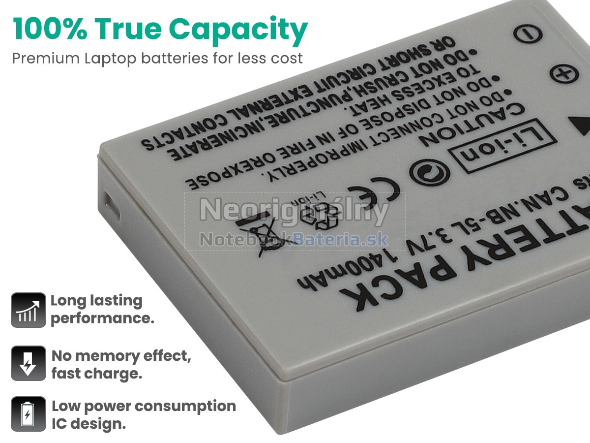 Náhradná batéria pre Canon IXUS 90 IS