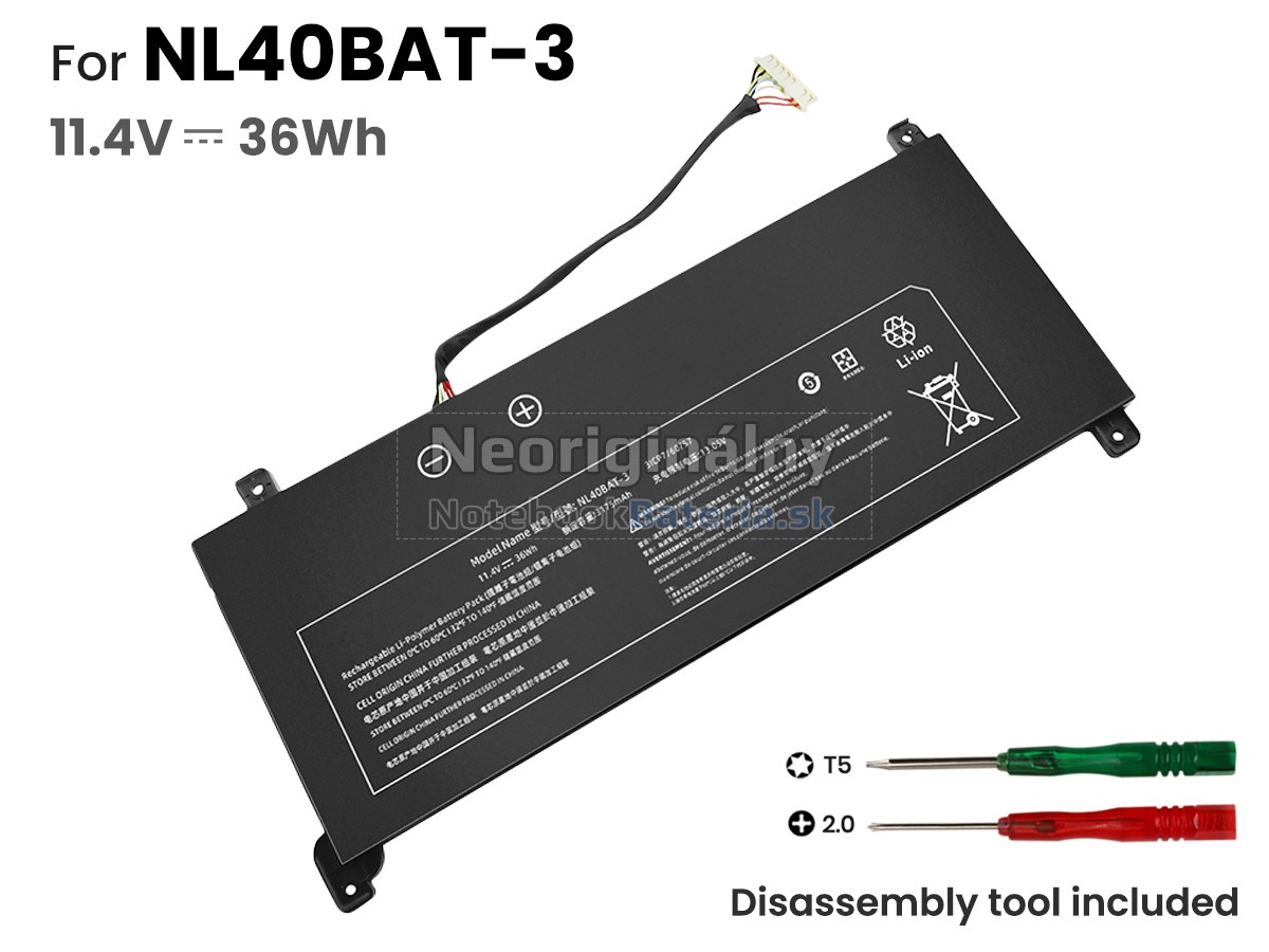 Náhradná batéria pre Clevo NL51LU