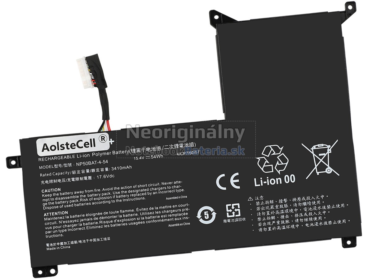 Náhradná batéria pre Clevo NP70