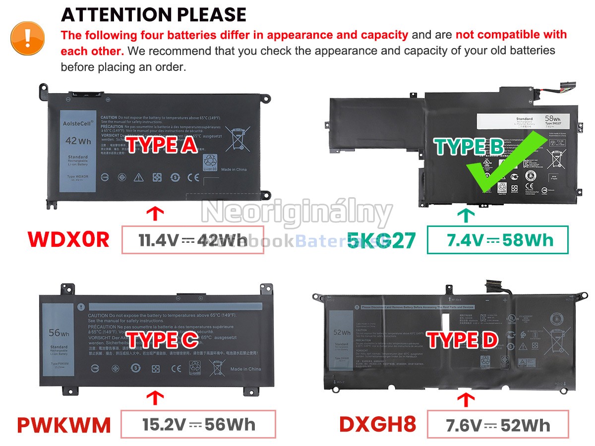 Náhradná batéria pre Dell Inspiron 14 7000