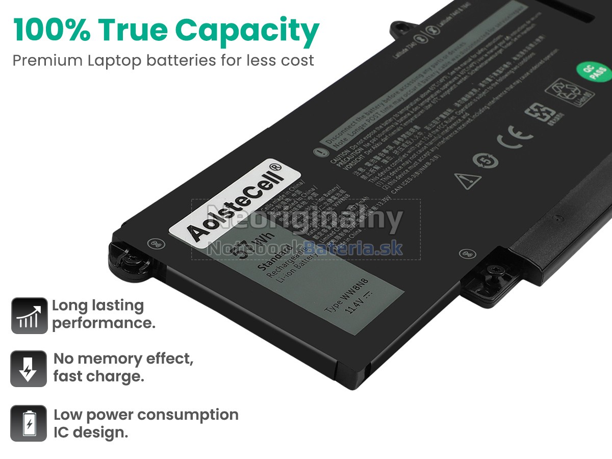 Náhradná batéria pre Dell 66DWX